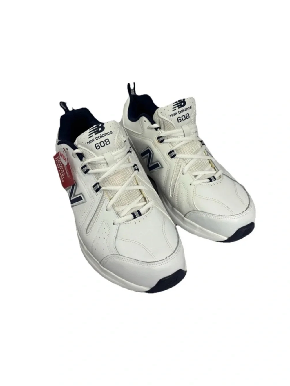 NEW BALANCE 608 V5 SIZE 13 4E EXTRA-WIDE WIDTH WHITE NAVY SNEAKER MX608WN5 NEW